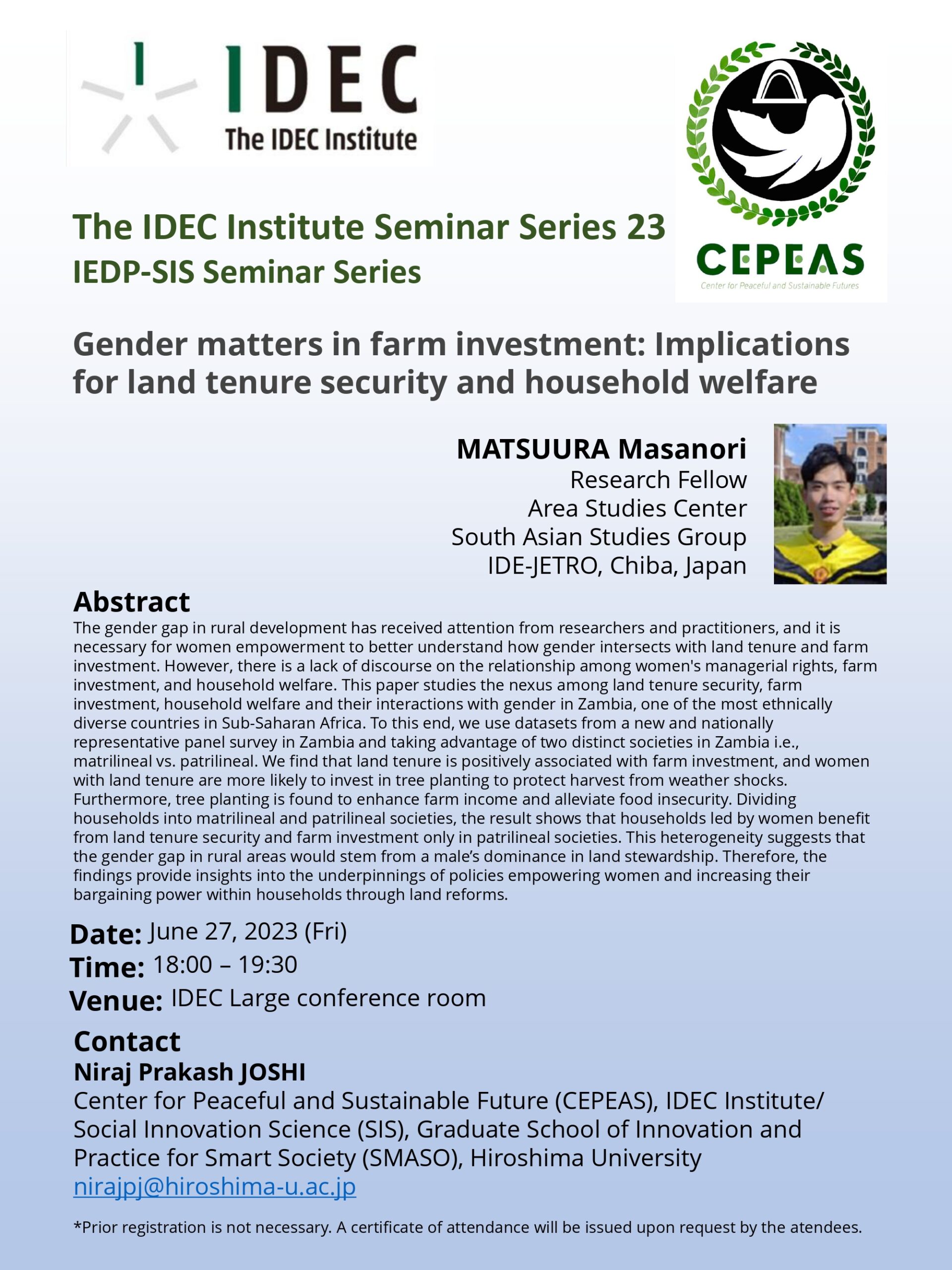 idec-seminar-no-23-iedp-sis-seminar-series-gender-matters-in-farm